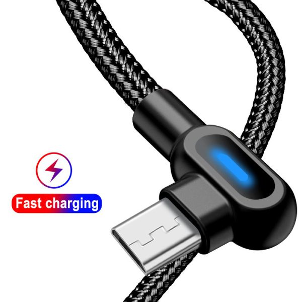 Double bend light mobile game data cable suitable for Android and Apple Type-C fast charging cable - Image 6