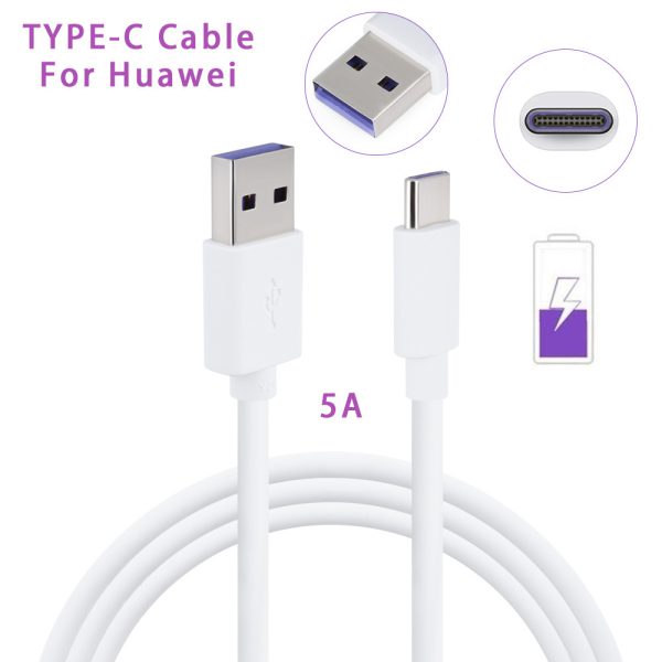 Suitable for Huawei mobile phone 5A fast charging data cable, 1 meter 1.5 meters 2 meters 3 meters Typc-c mobile phone data cable - Image 2