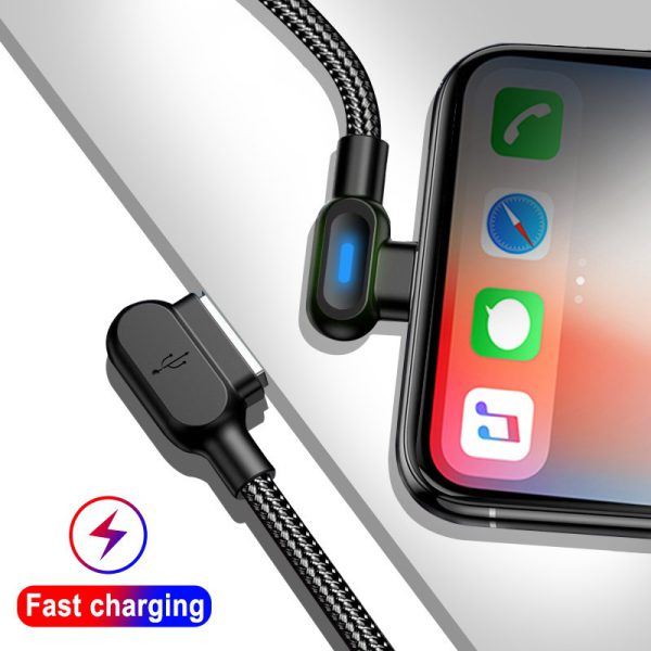 Double bend light mobile game data cable suitable for Android and Apple Type-C fast charging cable - Image 5