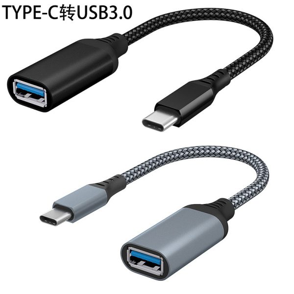 New OTG Data Cable Type-C to USB3.0 Adapter for Mobile, Tablet, Car Expansion, and Conversion Head - Image 3