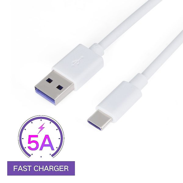 Suitable for Huawei mobile phone 5A fast charging data cable, 1 meter 1.5 meters 2 meters 3 meters Typc-c mobile phone data cable