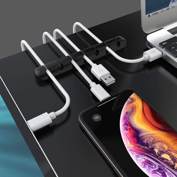 Creative silicone storage hub charging cable organize data cable holder mobile phone desktop cable organizer - Image 29